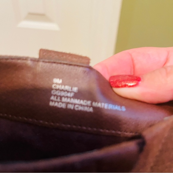 👢Wonderful Mia Genuine Distressed Leather Brown Chunky Heel Knee High Boots! - Picture 4 of 13